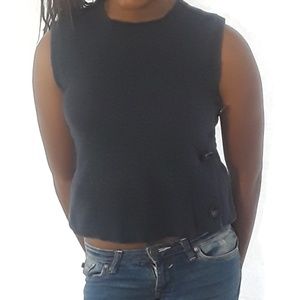 Annie Taylor navy blue sweater top